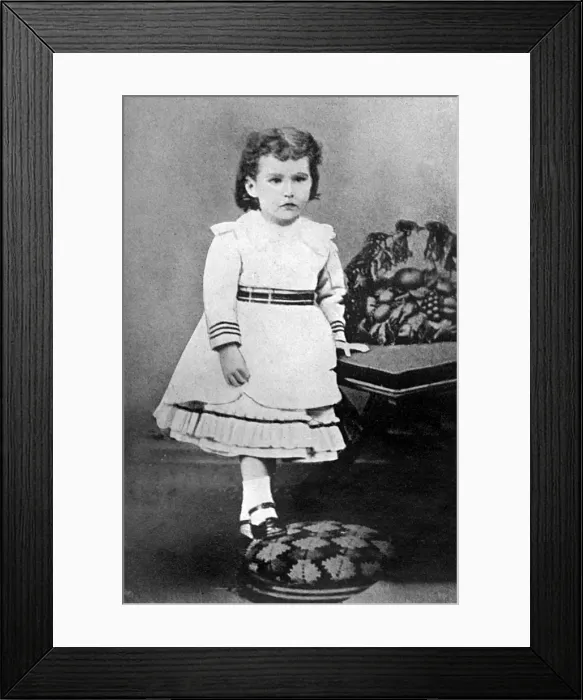 Framed Print : Gertrude Bell aged 3 Framed Print : Gertrude Bell aged 3