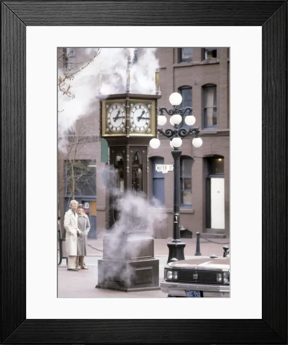 Framed Print : Steam Clock Framed Print : Steam Clock