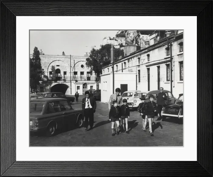 Framed Print : Scouts and cubs in Gibraltar Framed Print : Scouts and cubs in Gibraltar