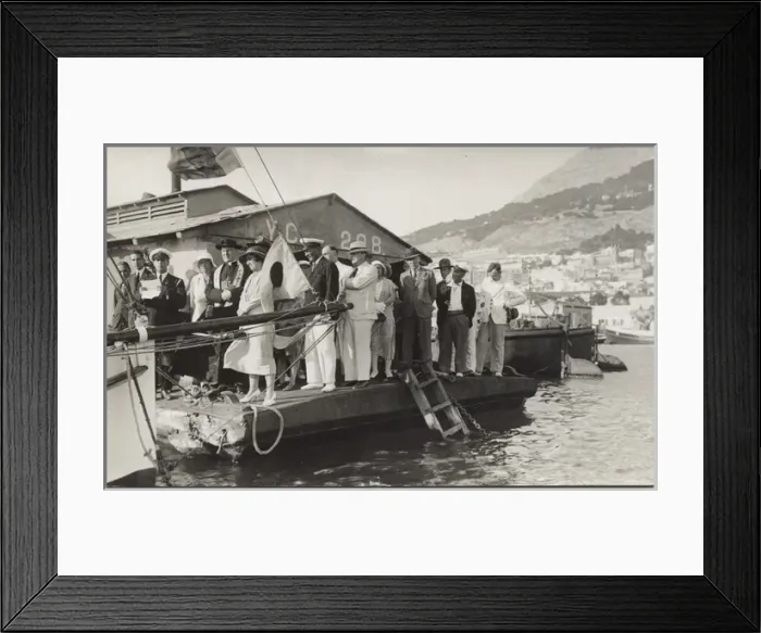 Framed Print : Naming ceremony of Sea Scouts yacht, Gibraltar Framed Print : Naming ceremony of Sea Scouts yacht, Gibraltar