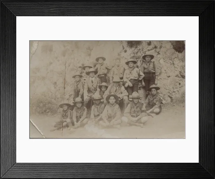 Framed Print : Group photo, 2nd Gibraltar Scout Troop Framed Print : Group photo, 2nd Gibraltar Scout Troop