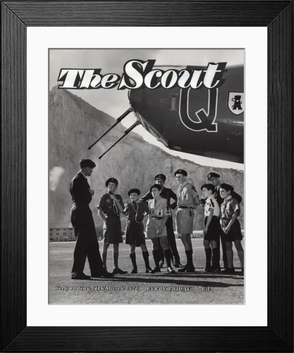 Framed Print : Gibraltar scouts on The Scout magazine cover Framed Print : Gibraltar scouts on The Scout magazine cover