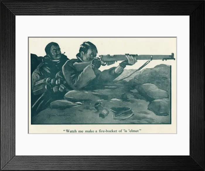Framed Print : Watch me make a fire-bucket of is elmet Framed Print : Watch me make a fire-bucket of is elmet