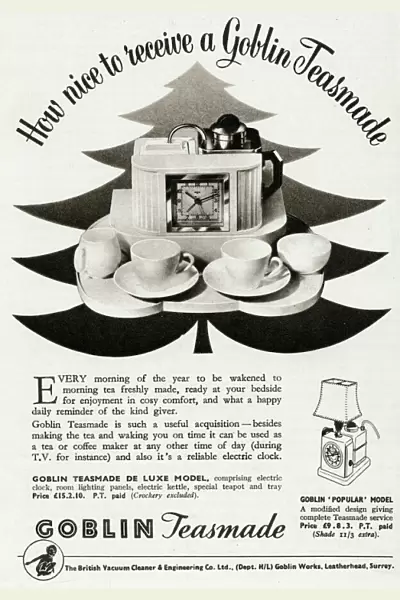 Advert for Goblin teasmade 1954