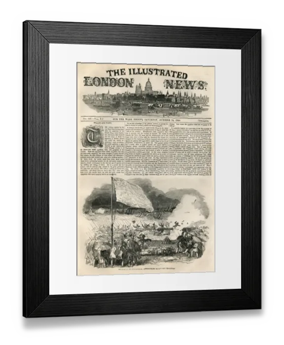 Framed Print : Illustrated London News cover, 19th October 1844 Framed Print : Illustrated London News cover, 19th October 1844