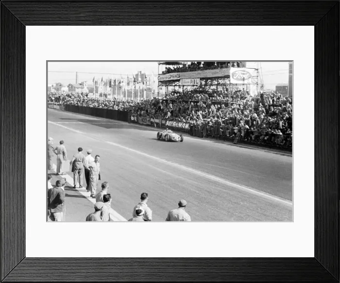 Framed Print : Fangios Mercedes, Pedralbes, Spain Framed Print : Fangios Mercedes, Pedralbes, Spain