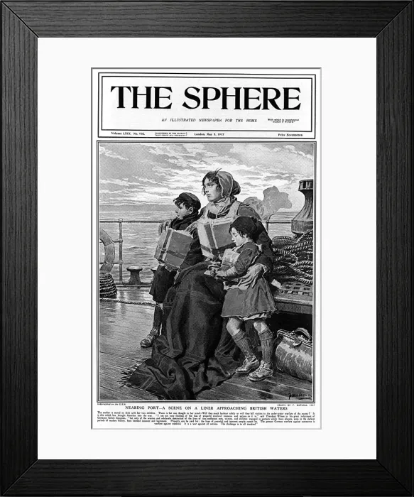 Framed Print : Liner approaching British waters Framed Print : Liner approaching British waters