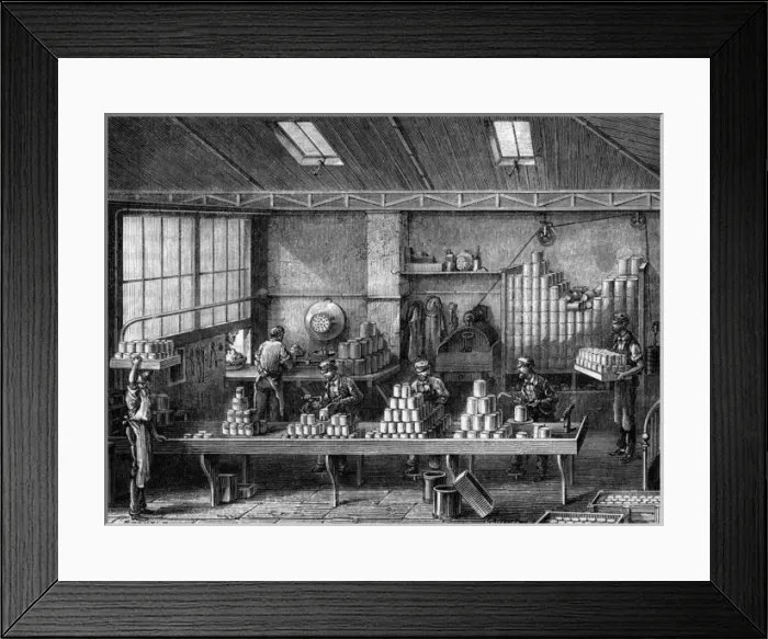 Framed Print : French Canning factory Framed Print : French Canning factory