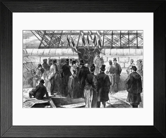 Framed Print : Reception on completion of Eiffel Tower Framed Print : Reception on completion of Eiffel Tower