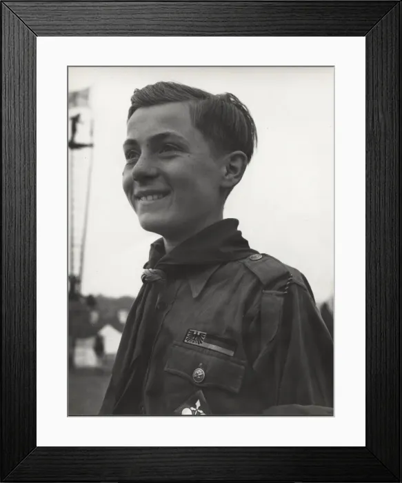 Framed Print : German boy scout at World Jamboree Framed Print : German boy scout at World Jamboree