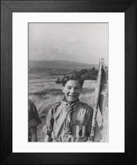 Framed Print : German boy scout in British Zone, Germany Framed Print : German boy scout in British Zone, Germany