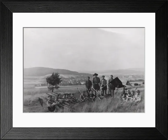 Framed Print : German boy scouts in British Zone, Germany Framed Print : German boy scouts in British Zone, Germany