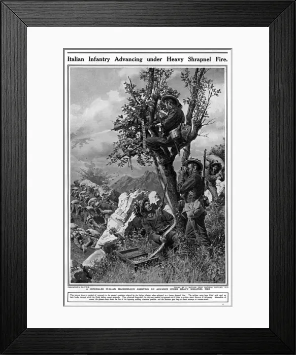 Framed Print : Italian Infantry advance Framed Print : Italian Infantry advance