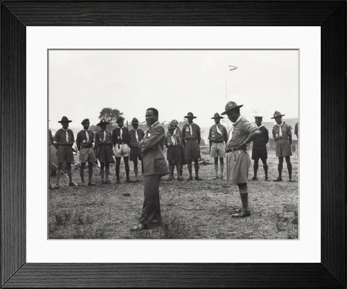 Framed Print : Scouts from Ghana at camp Framed Print : Scouts from Ghana at camp