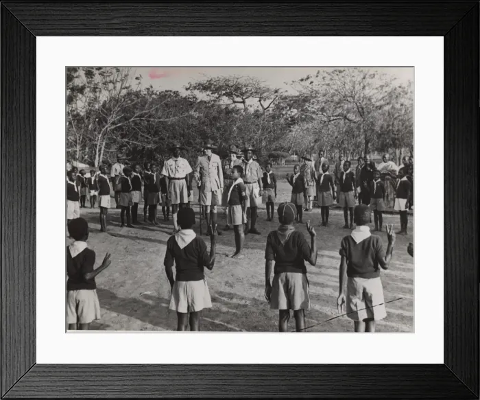 Framed Print : Boy scouts in Ghana, West Africa Framed Print : Boy scouts in Ghana, West Africa