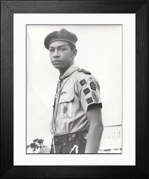Framed Print : Boy scout from British Guyana, South America Framed Print : Boy scout from British Guyana, South America