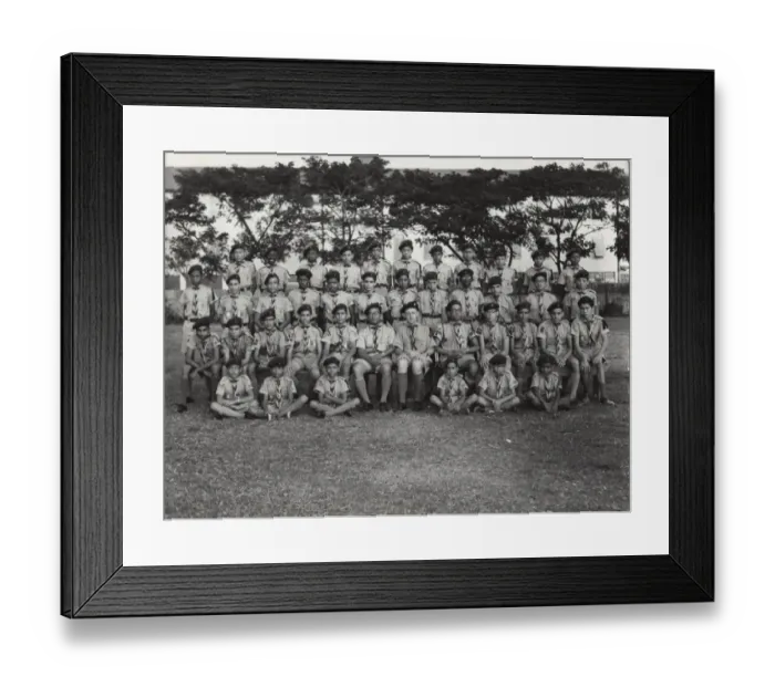 Framed Print : Boy scouts with leader in British Guyana, South America Framed Print : Boy scouts with leader in British Guyana, South America