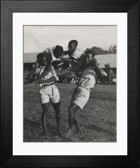 Framed Print : Scouts and cubs from Ghana, West Africa Framed Print : Scouts and cubs from Ghana, West Africa