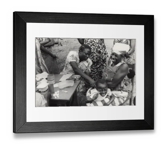 Framed Print : People at Salvation Army medical centre, Ghana Framed Print : People at Salvation Army medical centre, Ghana