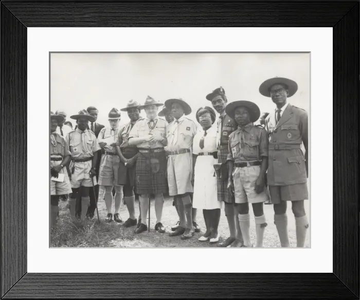 Framed Print : Chief Scout Sir Charles Maclean in Ghana, West Africa Framed Print : Chief Scout Sir Charles Maclean in Ghana, West Africa