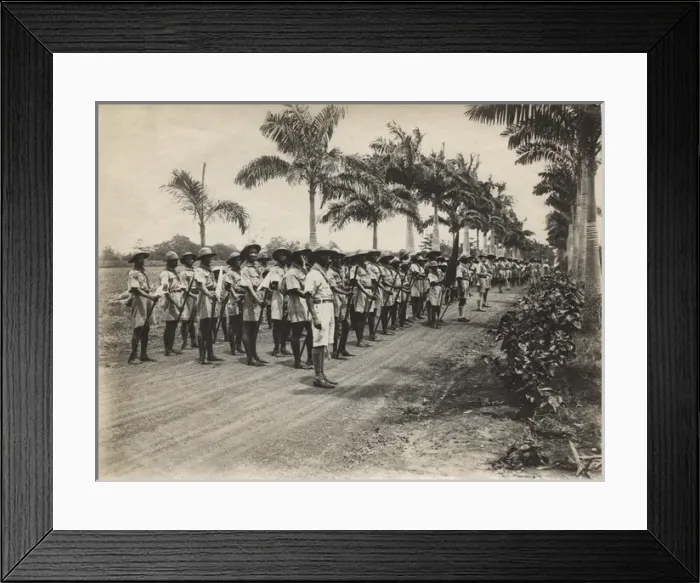 Framed Print : Scouts on parade in Ghana, West Africa Framed Print : Scouts on parade in Ghana, West Africa
