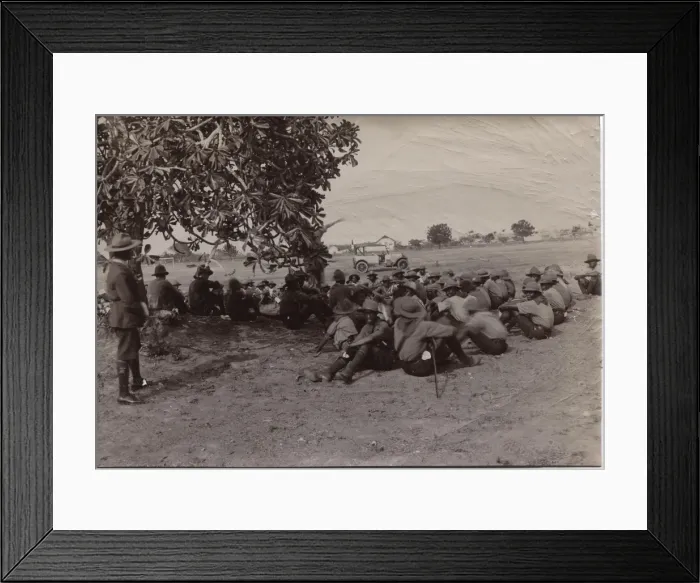 Framed Print : Scouts resting during parade, Ghana, West Africa Framed Print : Scouts resting during parade, Ghana, West Africa