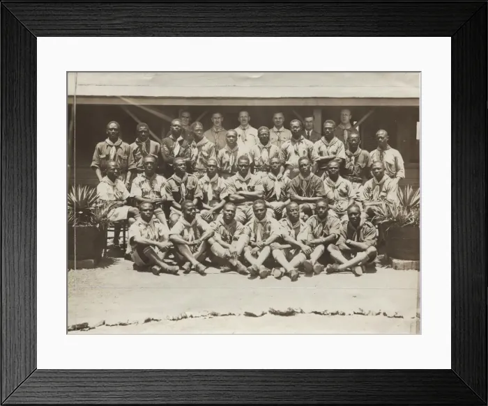 Framed Print : Group photo of scouts at conference, Ghana, West Africa Framed Print : Group photo of scouts at conference, Ghana, West Africa