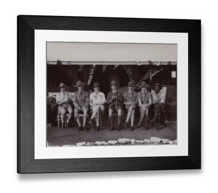 Framed Print : Group photo of scout leaders, Ghana, West Africa Framed Print : Group photo of scout leaders, Ghana, West Africa