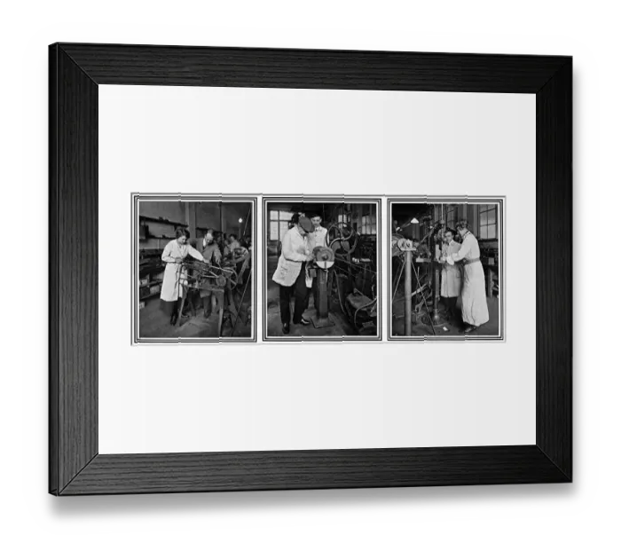 Framed Print : Training munition workers at Shoreditch Technical Institute Framed Print : Training munition workers at Shoreditch Technical Institute