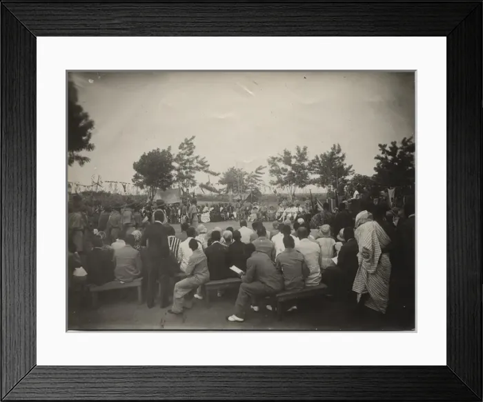 Framed Print : Spectators at Scout Park, Ghana, West Africa Framed Print : Spectators at Scout Park, Ghana, West Africa