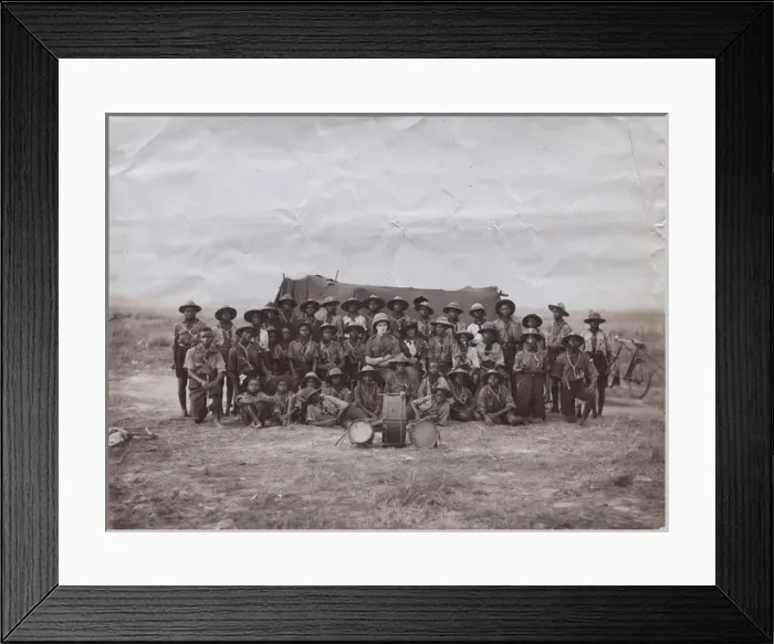 Framed Print : 2nd Accra scout troop in camp, Ghana, West Africa Framed Print : 2nd Accra scout troop in camp, Ghana, West Africa