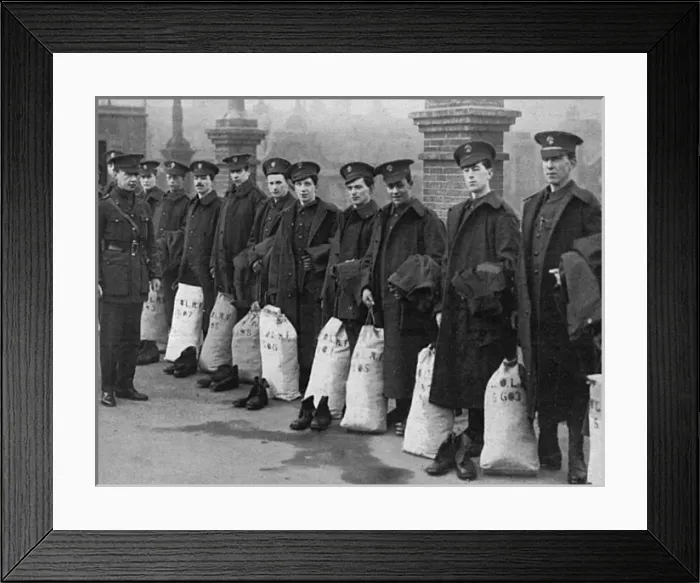Framed Print : Derby recruits, 1916 Framed Print : Derby recruits, 1916