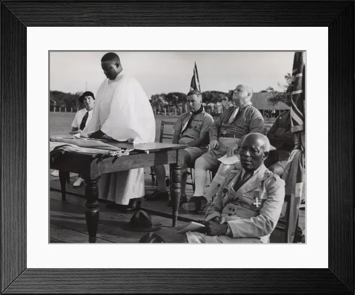 Framed Print : Scouts Own Service in Ghana, West Africa Framed Print : Scouts Own Service in Ghana, West Africa