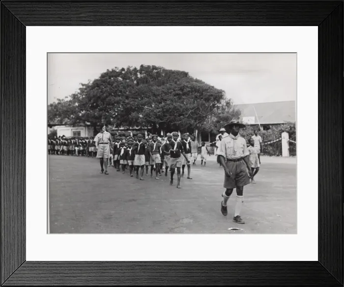 Framed Print : Scouts and cubs marching, Accra, Ghana, West Africa Framed Print : Scouts and cubs marching, Accra, Ghana, West Africa