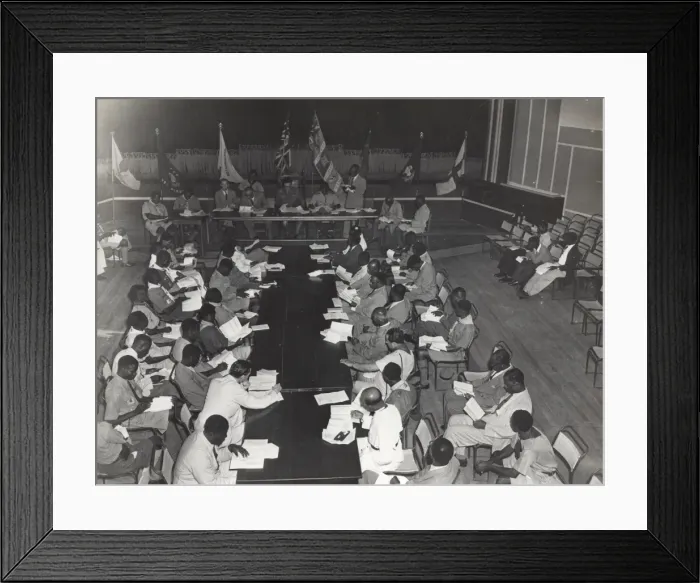 Framed Print : Council Meeting, Ghana, West Africa Framed Print : Council Meeting, Ghana, West Africa