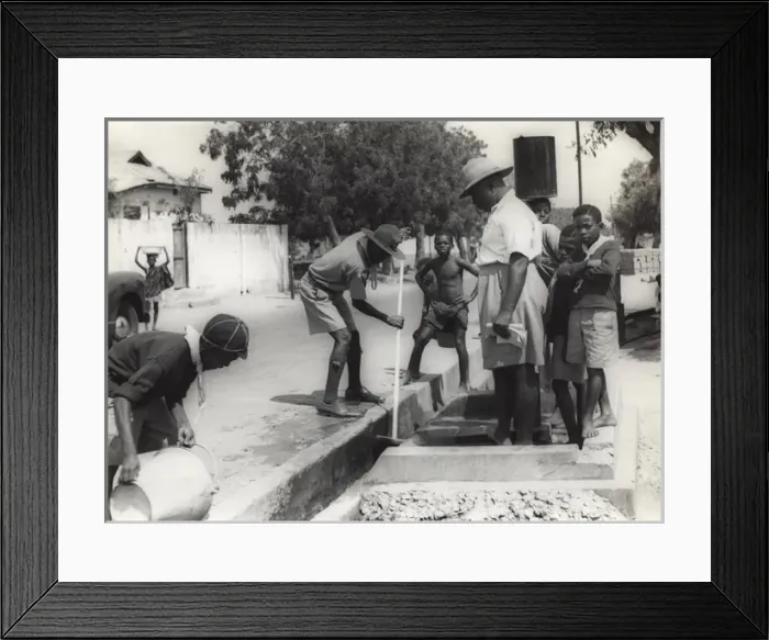 Framed Print : Scouts and cubs, Bob A Job Week, Ghana, West Africa Framed Print : Scouts and cubs, Bob A Job Week, Ghana, West Africa