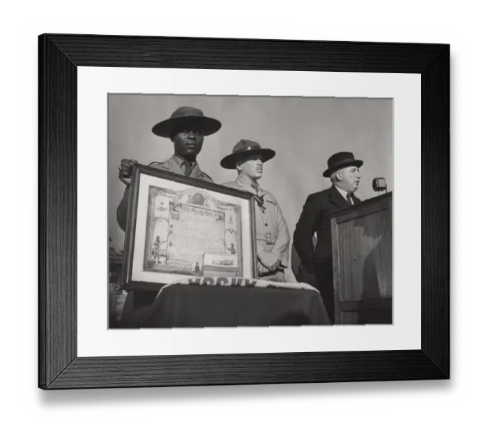 Framed Print : Farewell to scout commissioner, Ghana, West Africa Framed Print : Farewell to scout commissioner, Ghana, West Africa