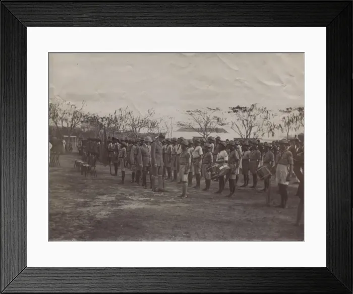 Framed Print : Chief Scout at inspection, Ghana, West Africa Framed Print : Chief Scout at inspection, Ghana, West Africa