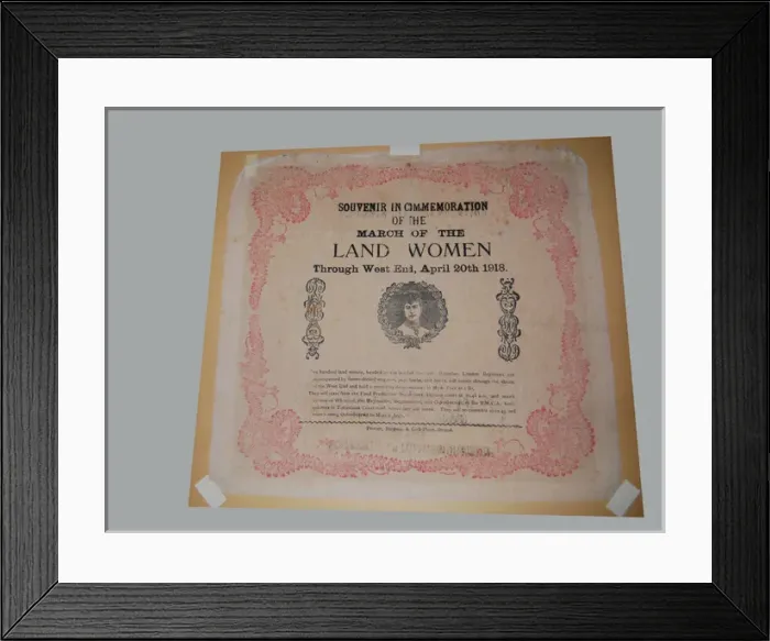 Framed Print : Womens Land Army WW1
