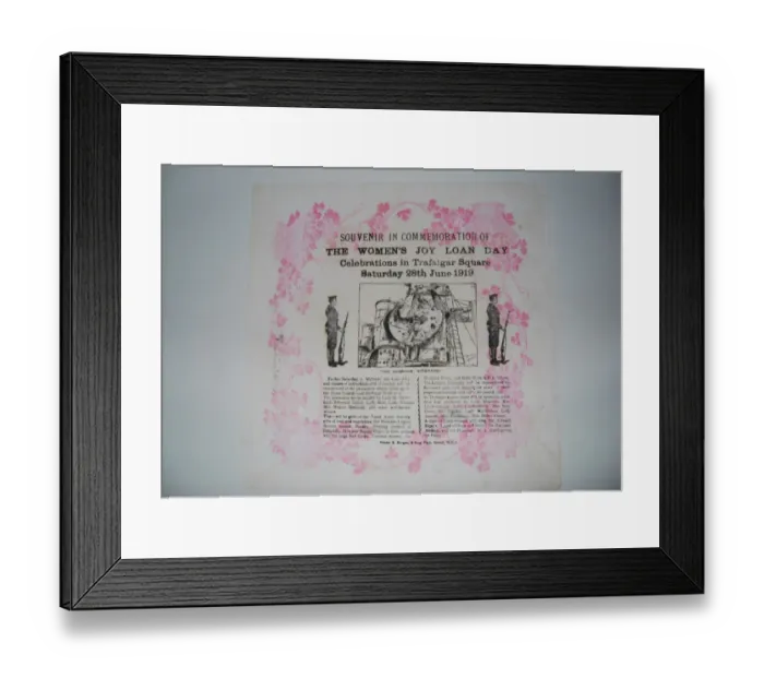 Framed Print : WW1 Womens Joy Loan Day 1919 Framed Print : WW1 Womens Joy Loan Day 1919