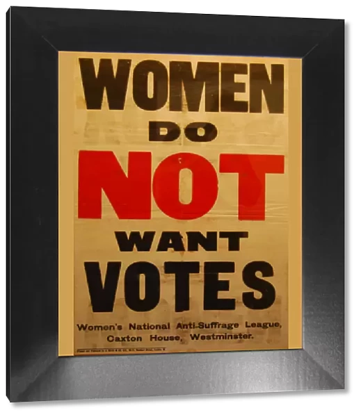 Anti-Suffrage League Poster