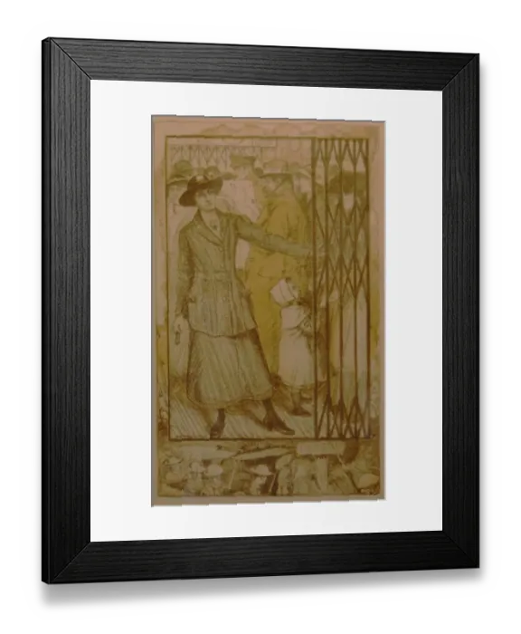 Framed Print : Women War Work WW1 Lift Girl Framed Print : Women War Work WW1 Lift Girl