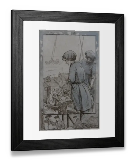 Framed Print : Women War Work WW1 Women Fitters Framed Print : Women War Work WW1 Women Fitters