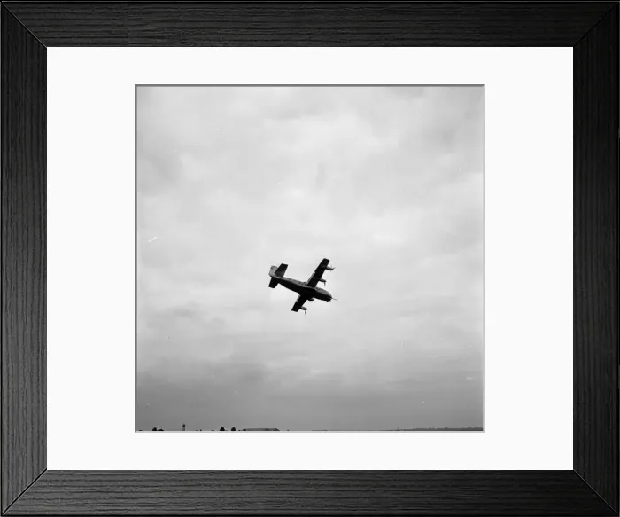 Framed Print : Breguet 941 prototype, Le Bourget, in flight Framed Print : Breguet 941 prototype, Le Bourget, in flight