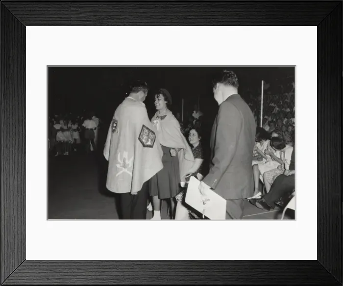 Framed Print : Governor at scouting campfire event, Mauritius Framed Print : Governor at scouting campfire event, Mauritius