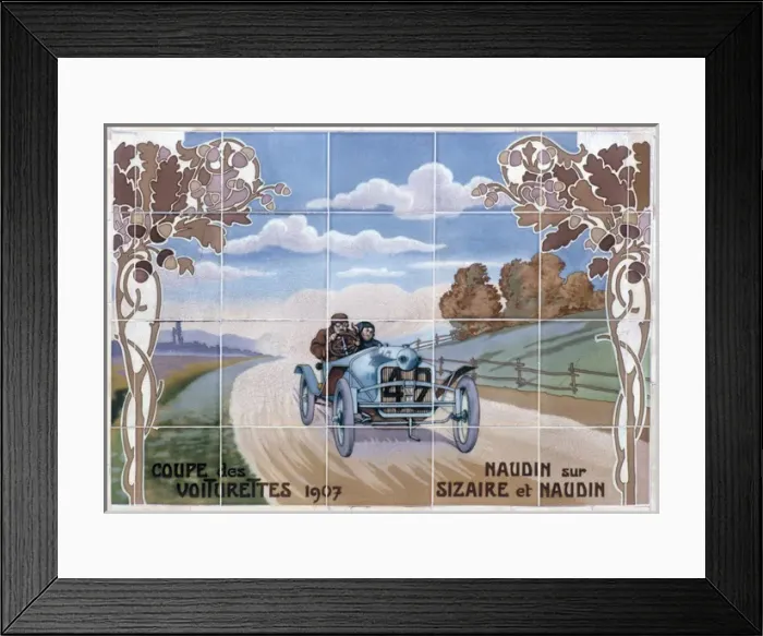 Framed Print : Coupe de Voiturettes 1907 Framed Print : Coupe de Voiturettes 1907