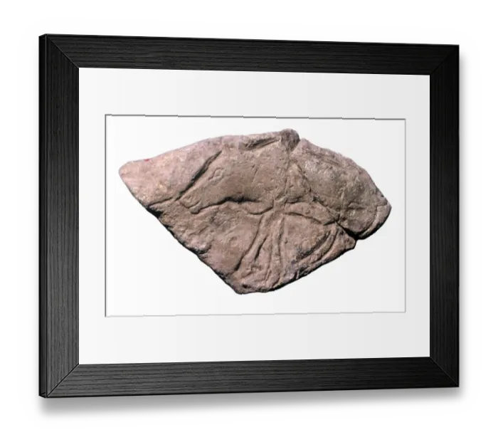 Framed Print : Brassempouy Engraved Antler Framed Print : Brassempouy Engraved Antler