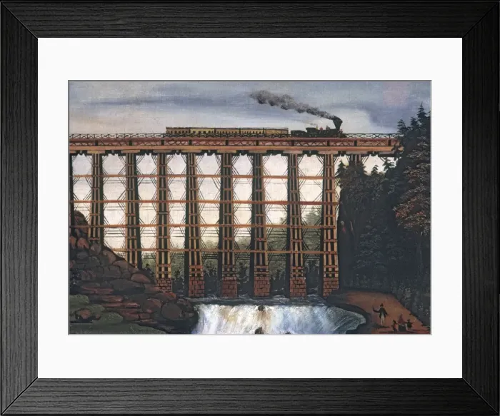 Framed Print : Erie Railroad Portage Viaduct Framed Print : Erie Railroad Portage Viaduct