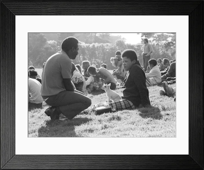 Framed Print : Meeting in Golden Gate Park 1969 Framed Print : Meeting in Golden Gate Park 1969