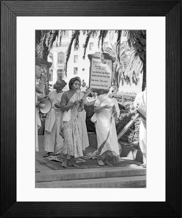 Framed Print : Hare Krishna San Francisco 1969 Framed Print : Hare Krishna San Francisco 1969